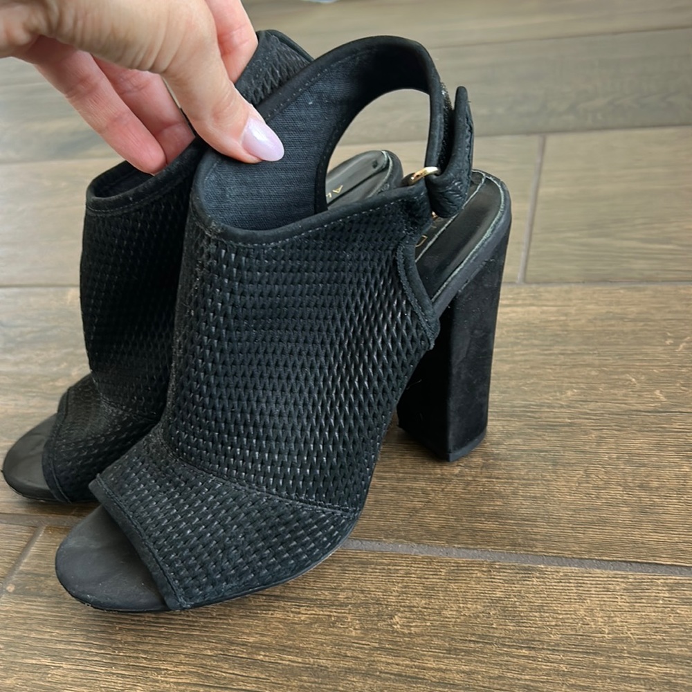 ALDO black heels shoes size 6
